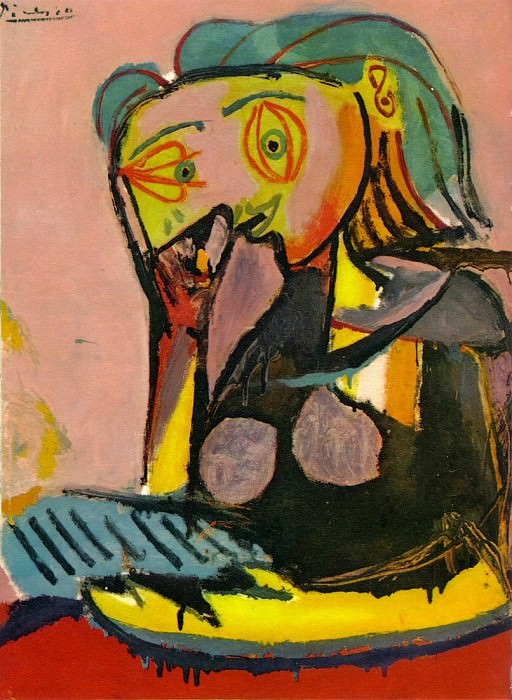 1937 Femme accoudВe. Пабло Пикассо (1881-1973) Период: 1931-1942