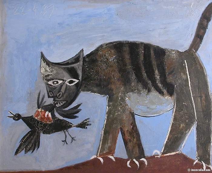 1939 Le chat saisissant un oiseau. JPG. Pablo Picasso (1881-1973) Period of creation: 1931-1942