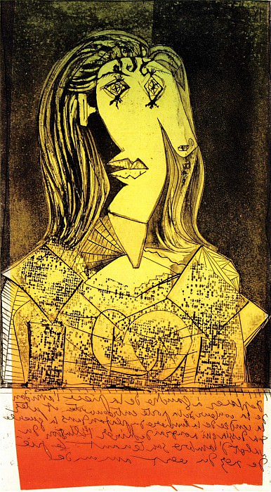 1938 Buste de femme Е la chaise IX. Пабло Пикассо (1881-1973) Период: 1931-1942
