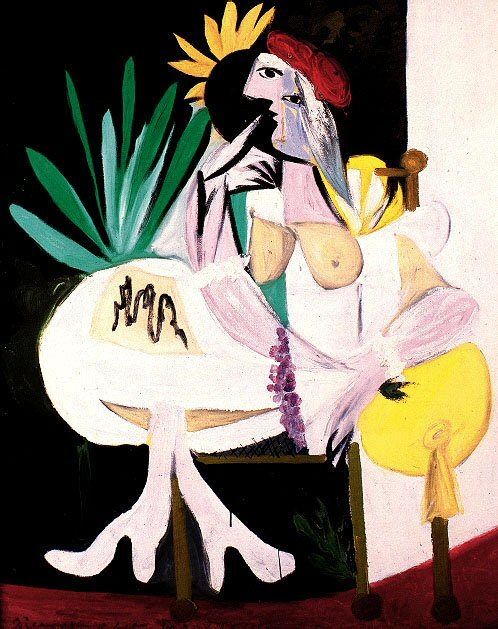 1934 Femme au chapeau rouge (Marie-Thérèse Walter). Пабло Пикассо (1881-1973) Период: 1931-1942
