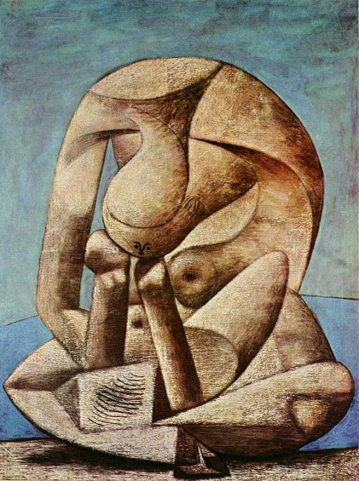 1937 Grande baigneuse au livre1. Пабло Пикассо (1881-1973) Период: 1931-1942