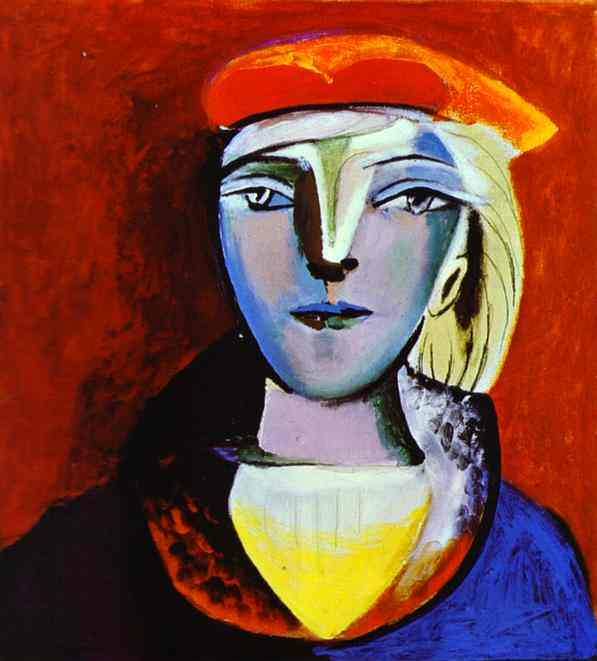 1937 Portrait de femme au bВret. Pablo Picasso (1881-1973) Period of creation: 1931-1942