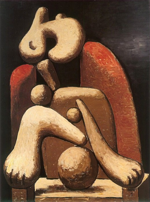 1932 Femme au fauteuil rouge. Пабло Пикассо (1881-1973) Период: 1931-1942