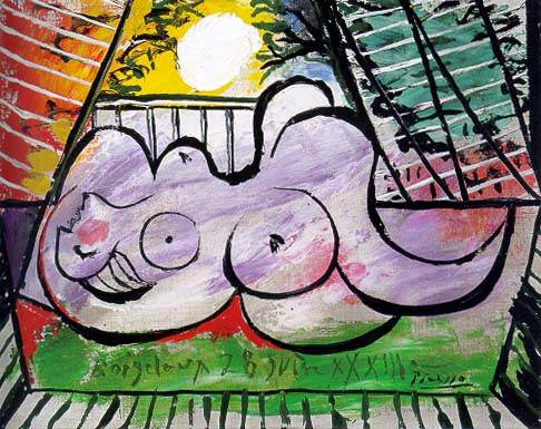 1933 Nu couchВ. Пабло Пикассо (1881-1973) Период: 1931-1942
