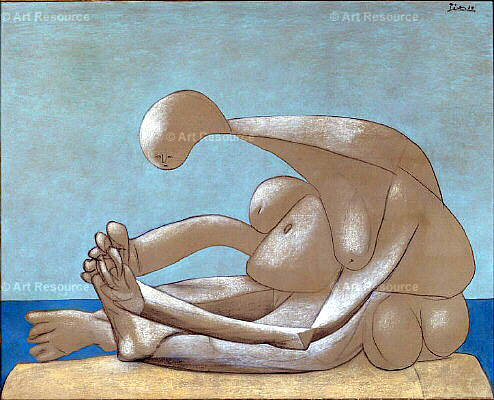 1937 Femme assise sur la plage. Pablo Picasso (1881-1973) Period of creation: 1931-1942