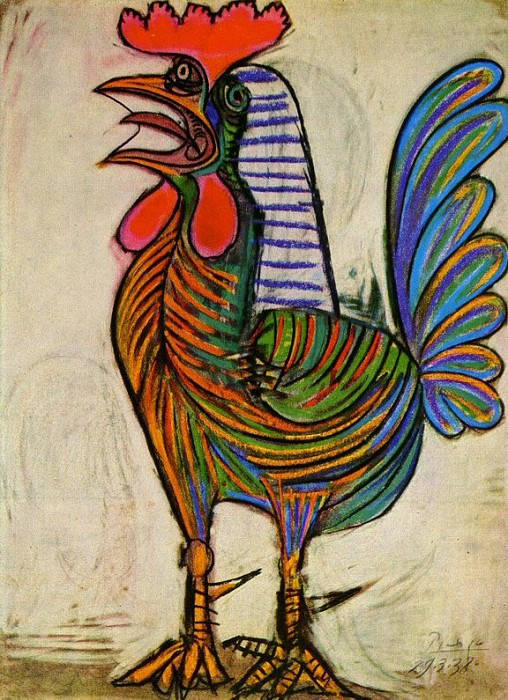 1938 Le coq. Pablo Picasso (1881-1973) Period of creation: 1931-1942