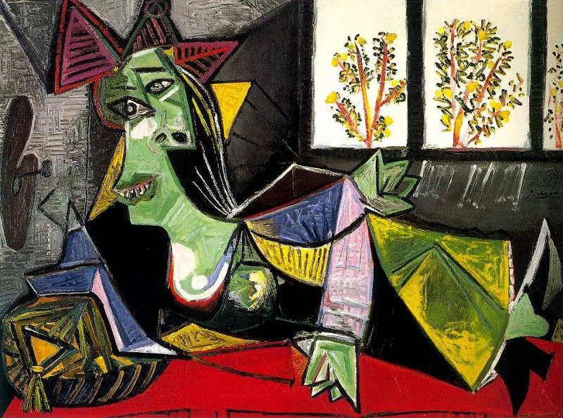1939 Femme allongВe sur un divan (Dora Maar). Пабло Пикассо (1881-1973) Период: 1931-1942