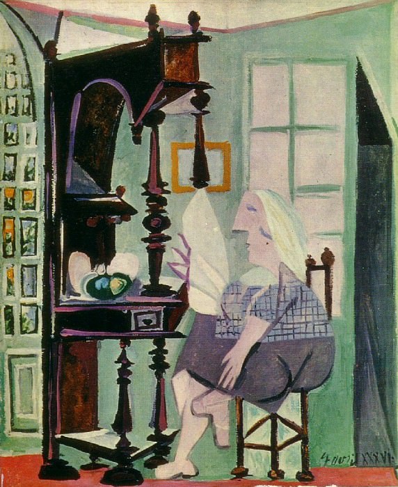 1936 Femme au buffet. Пабло Пикассо (1881-1973) Период: 1931-1942