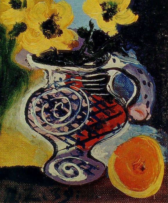 1939 Pichet aux fleurs. Пабло Пикассо (1881-1973) Период: 1931-1942