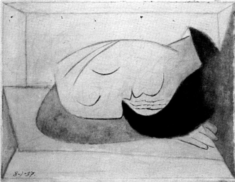 1937 Dormeuse. Pablo Picasso (1881-1973) Period of creation: 1931-1942