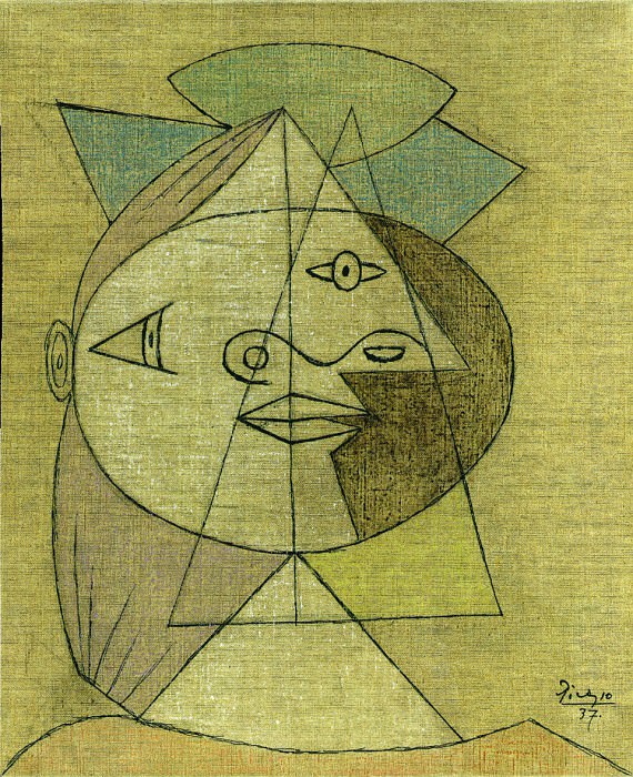 1937 TИte de femme (Marie-ThВrКse Walter). Pablo Picasso (1881-1973) Period of creation: 1931-1942