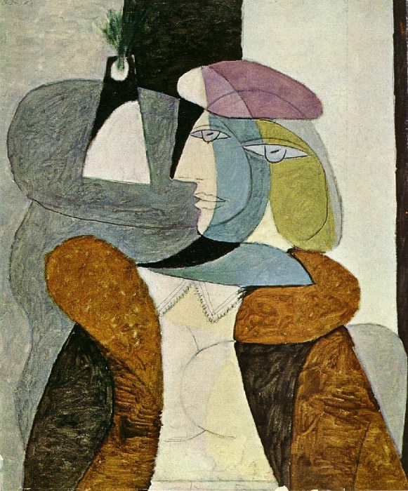 1937 Portrait de femme au bВret1. Pablo Picasso (1881-1973) Period of creation: 1931-1942