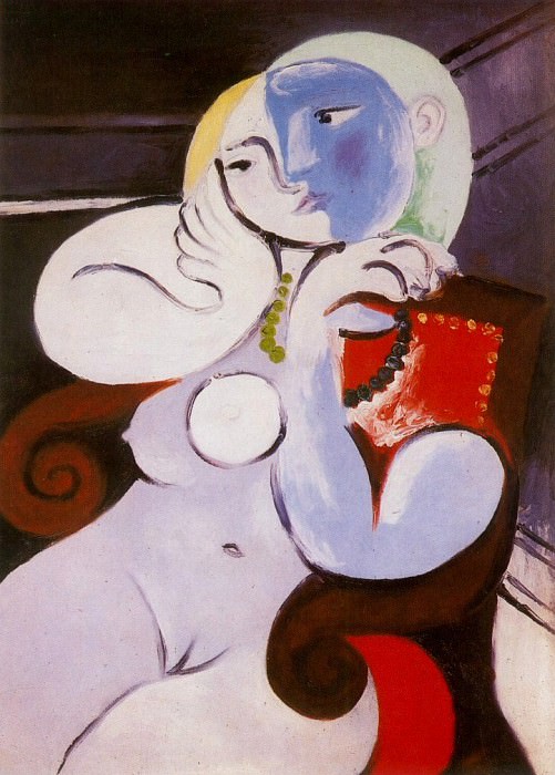 1932 Femme nue dans un fauteuil rouge. Pablo Picasso (1881-1973) Period of creation: 1931-1942