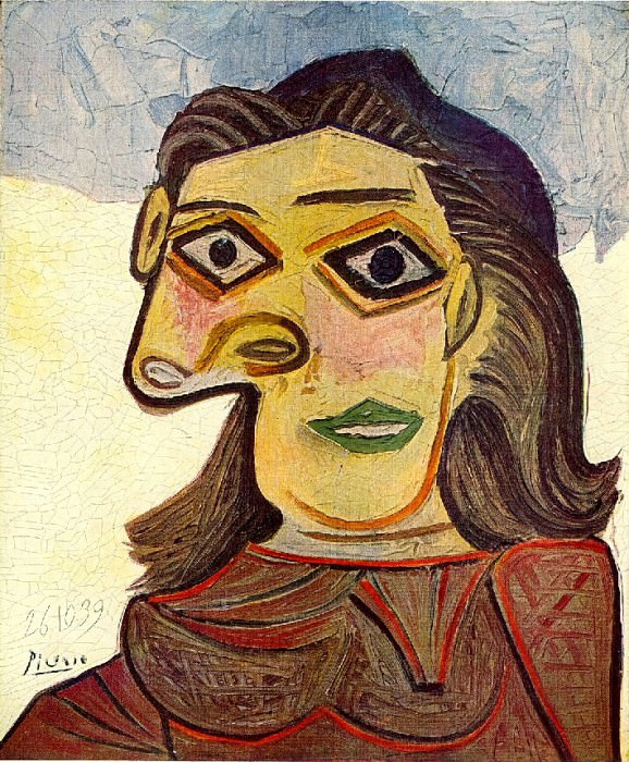 1939 TИte de femme 4. Pablo Picasso (1881-1973) Period of creation: 1931-1942