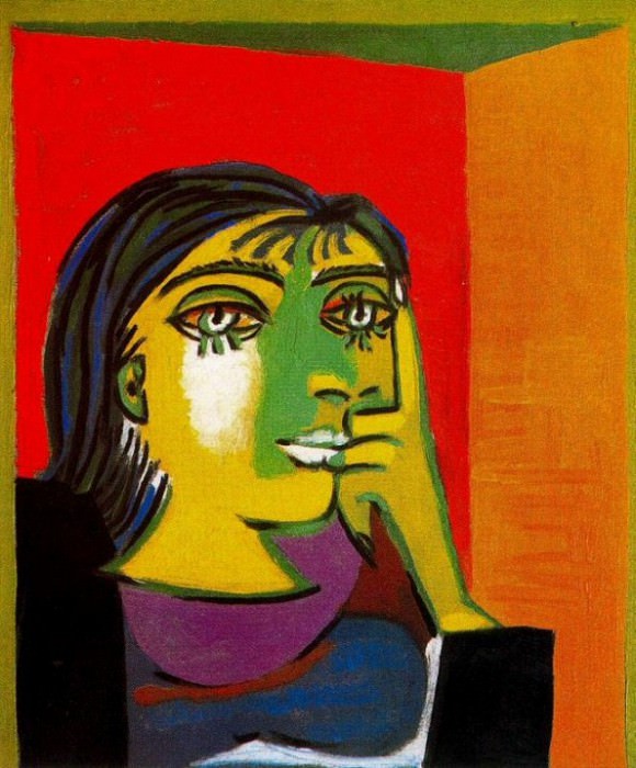 1937 Portrait de Dora Maar 7. Пабло Пикассо (1881-1973) Период: 1931-1942