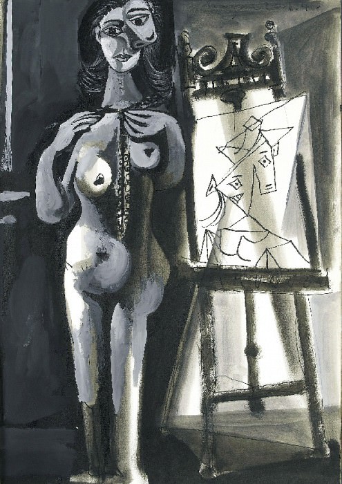 1940 Latelier- nu debout et Buste de femme. Pablo Picasso (1881-1973) Period of creation: 1931-1942