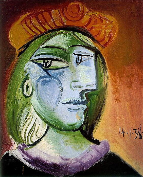 1938 Portrait de femme. Pablo Picasso (1881-1973) Period of creation: 1931-1942