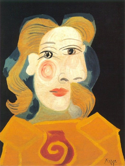 1939 TИte de femme (Dora Maar). Пабло Пикассо (1881-1973) Период: 1931-1942