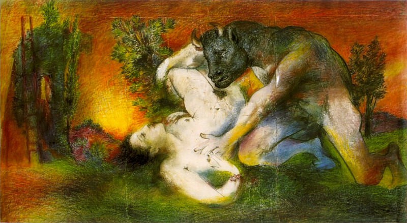 1936 Composition (Minotaure et femme)1. Пабло Пикассо (1881-1973) Период: 1931-1942
