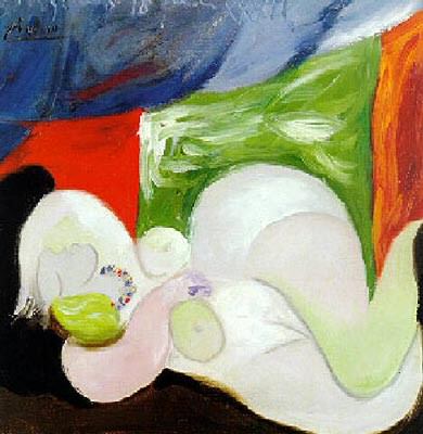 1932 Nu couchВ au collier. Pablo Picasso (1881-1973) Period of creation: 1931-1942