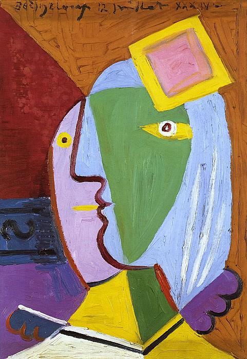 1934 Femme au bВret. Pablo Picasso (1881-1973) Period of creation: 1931-1942