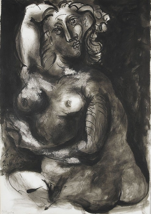 1940 Nu assis. Пабло Пикассо (1881-1973) Период: 1931-1942