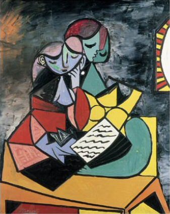 1934 Femmes tenant un livre, Пабло Пикассо (1881-1973) Период: 1931-1942