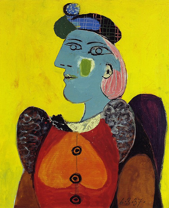 1937 Femme au bВret et Е la robe rouge. Pablo Picasso (1881-1973) Period of creation: 1931-1942