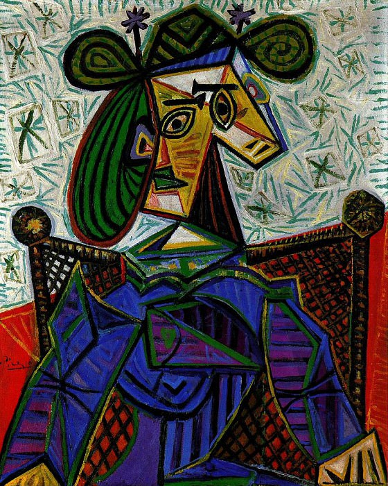 1941 Femme assise dans un fauteuil 1, Pablo Picasso (1881-1973) Period of creation: 1931-1942