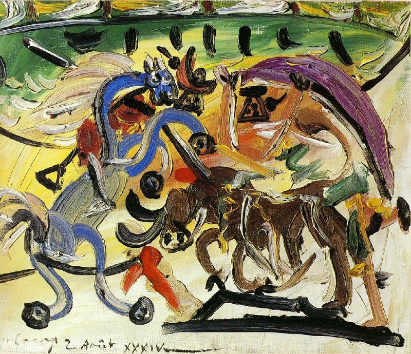 1934 Courses de taureaux (Corrida) 4. Pablo Picasso (1881-1973) Period of creation: 1931-1942