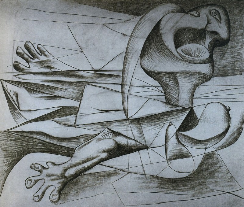 1934 La nageuse. Пабло Пикассо (1881-1973) Период: 1931-1942