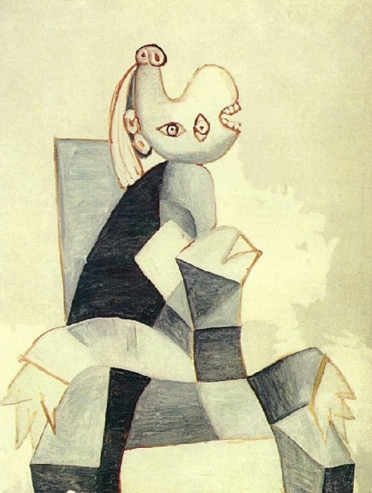 1939 Femme assise dans un fauteuil gris. Пабло Пикассо (1881-1973) Период: 1931-1942