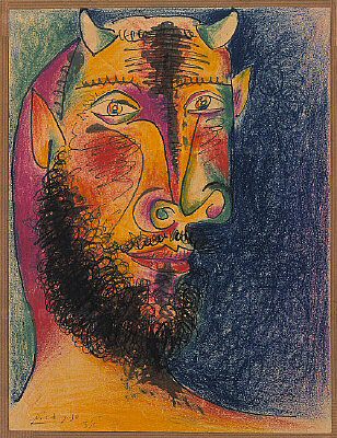 1937 TИte de minotaure, Пабло Пикассо (1881-1973) Период: 1931-1942