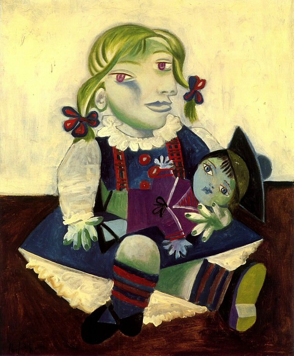 1938 Maya Е la poupВe1. Пабло Пикассо (1881-1973) Период: 1931-1942