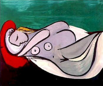 1932 Femme endormie Е loreiller rouge. Pablo Picasso (1881-1973) Period of creation: 1931-1942