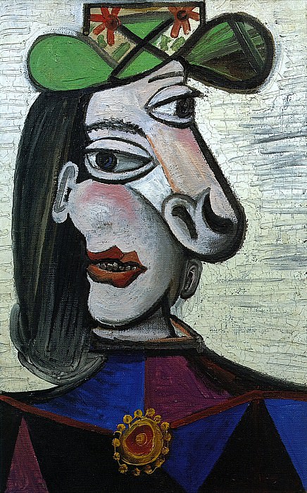 1941 Femme au chapeau vert et broche. Pablo Picasso (1881-1973) Period of creation: 1931-1942