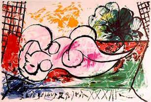 1933 Femme endormie. Пабло Пикассо (1881-1973) Период: 1931-1942