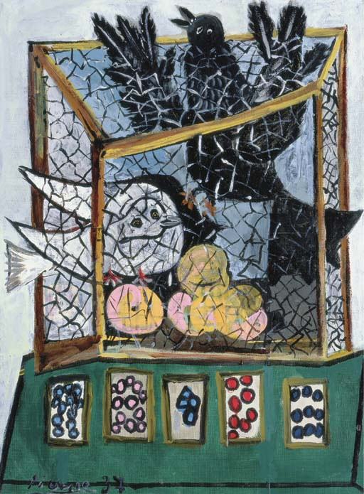 1937 Oiseaux dans une cage. Pablo Picasso (1881-1973) Period of creation: 1931-1942
