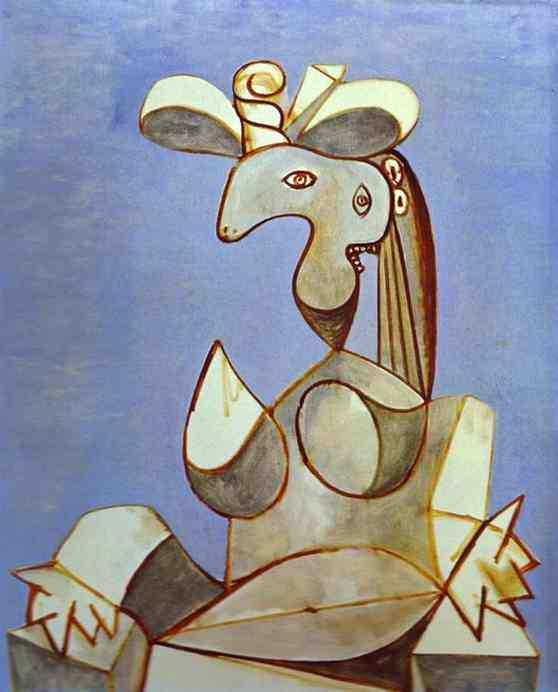 1939 Femme assise au chapeau 2. Пабло Пикассо (1881-1973) Период: 1931-1942