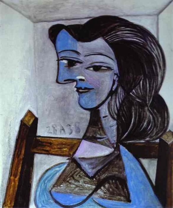 1938 Femme assise (Nusch Eluard). Пабло Пикассо (1881-1973) Период: 1931-1942