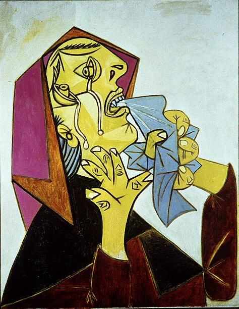 1937 La femme qui pleure avec mouchoir III. Пабло Пикассо (1881-1973) Период: 1931-1942
