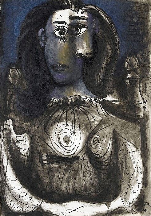1940 Femme assise dans un fauteuil 4. Пабло Пикассо (1881-1973) Период: 1931-1942