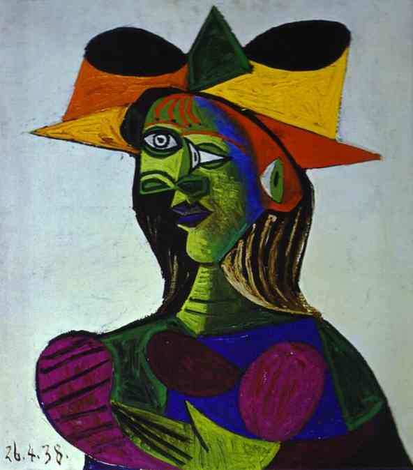 1938 Buste de femme (Dora Maar) 2. Pablo Picasso (1881-1973) Period of creation: 1931-1942