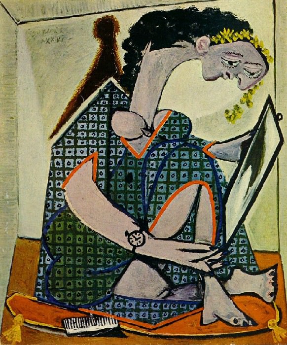 1936 Femme Е la montre. Пабло Пикассо (1881-1973) Период: 1931-1942