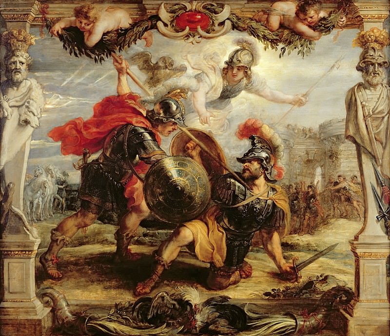 Победа Ахиллеса над Гектором. Peter Paul Rubens