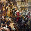 Скетч для алтаря собора святого Бавона в Генте – Святой Бавон встречает святых Арманда и Флориберта, Питер Пауль Рубенс
