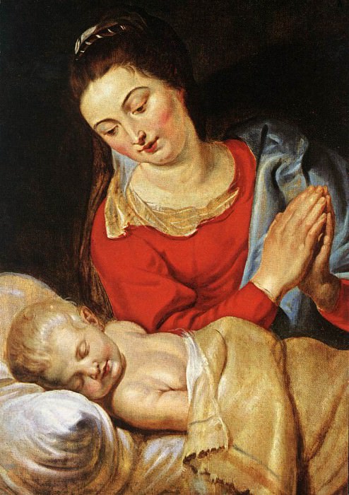 Мадонна со спящим Младенцем. Питер Пауль Рубенс