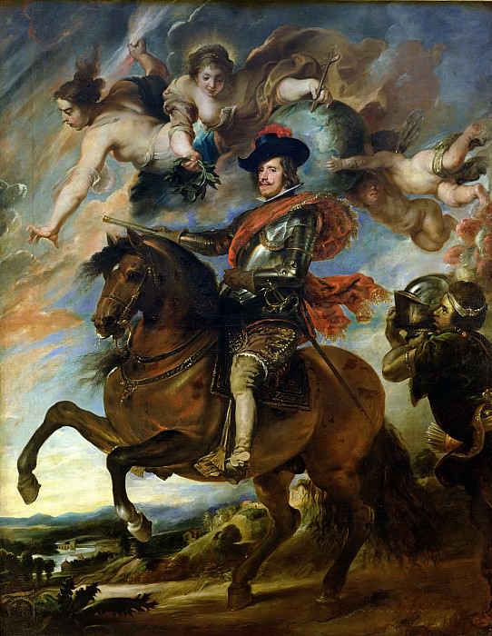 Конный портрет короля Испании Филиппа IV (circle). Peter Paul Rubens