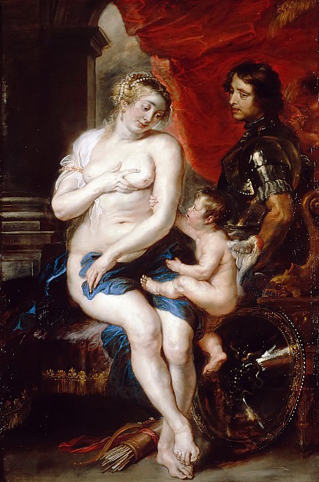 Venus, Mars and Cupid. Peter Paul Rubens