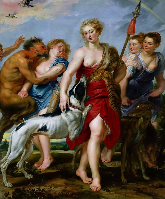 Diana and Her Nymphs Departing for the Hunt. Peter Paul Rubens